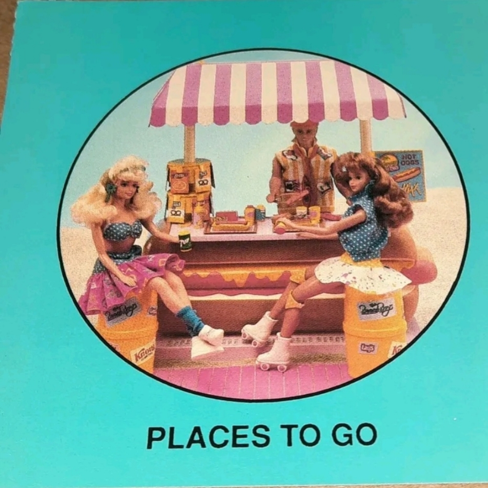 Vintage Barbie Card 1989 Barbie Just Us Girls Game Replacement Piece